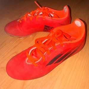 Adidas Girl Boy Red Soccer Cleats Shoes